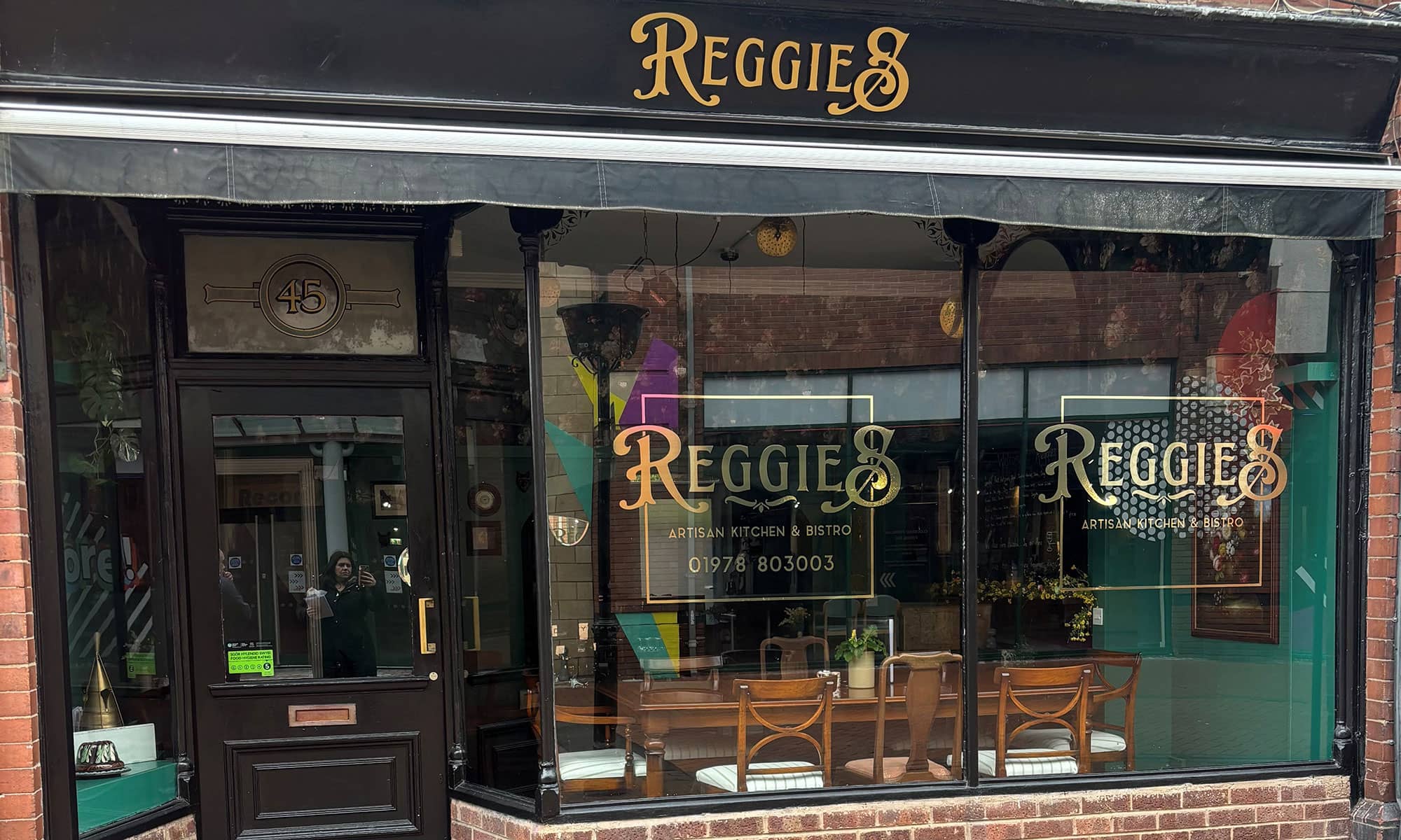 Exterior of Reggies in Wrexham city centre